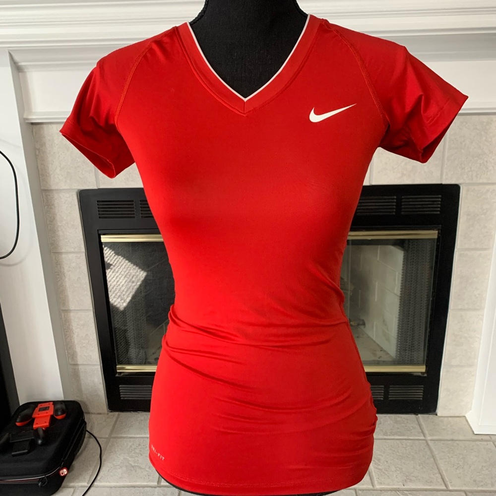 XS Nike Pro Dri - Fit Red/White Shirt